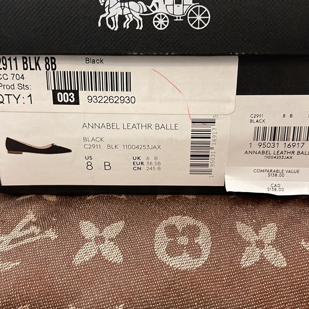 Brandnew Coach Annbel Leather Ballet Shoes - Picture 4 of 4